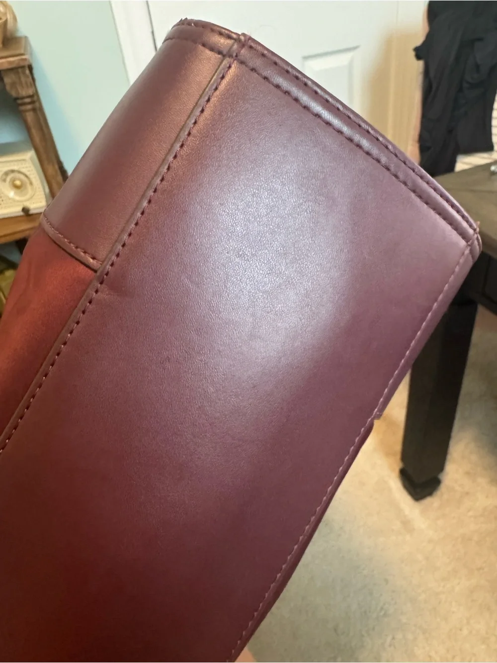 Tory Burch Ella Logo Tote - Burgundy